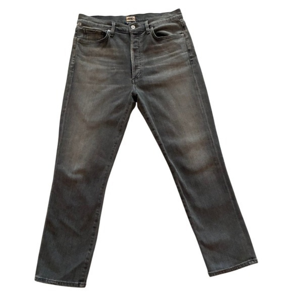 Citizens of Humanity Olivia Crop High Rise‎ Jeans Charcoal Women 32